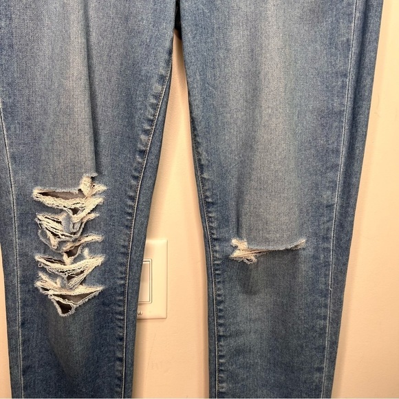 Paige Skyline Ankle Peg Distressed Skinny Jeans Size 32 - Picture 6 of 14